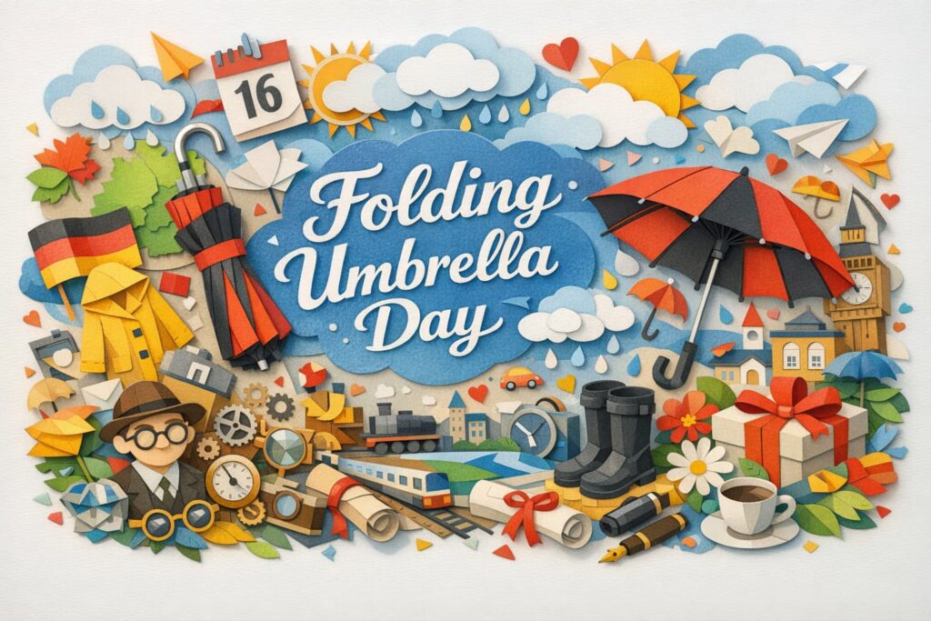 折りたたみ傘の日の由来や3月16日が記念日になった理由、クニルプスの歴史、ハンス・ハウプト、制定したイマオコーポレーションまでわかりやすく紹介