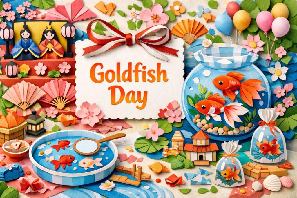 金魚の日（3月3日）の由来やひな祭りとの関係、学名の意味、三大産地（大和郡山・弥富・江戸川）や楽しみ方を解説