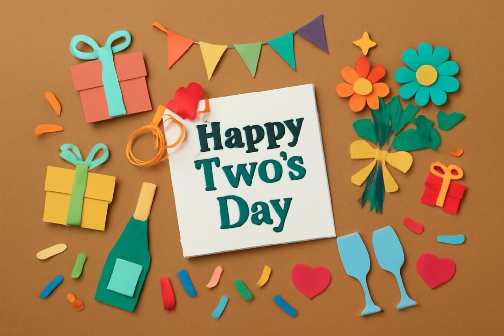 いいふたりの日（11月2日）の祝い方や意味を伝えるカラフルなデザイン