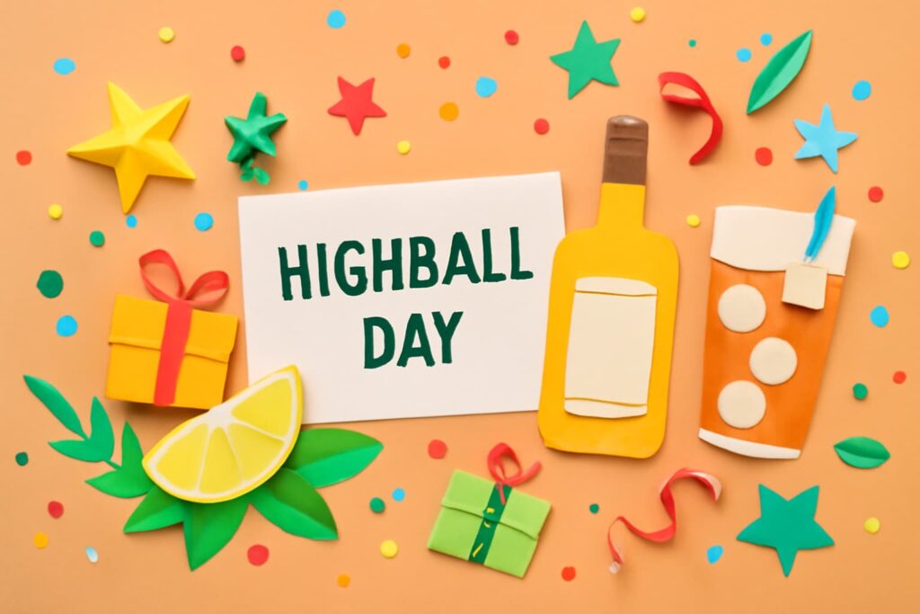 10月8日の「角ハイボールの日」を祝う記念日、サントリーの角瓶とハイボールの魅力を伝えるデザイン