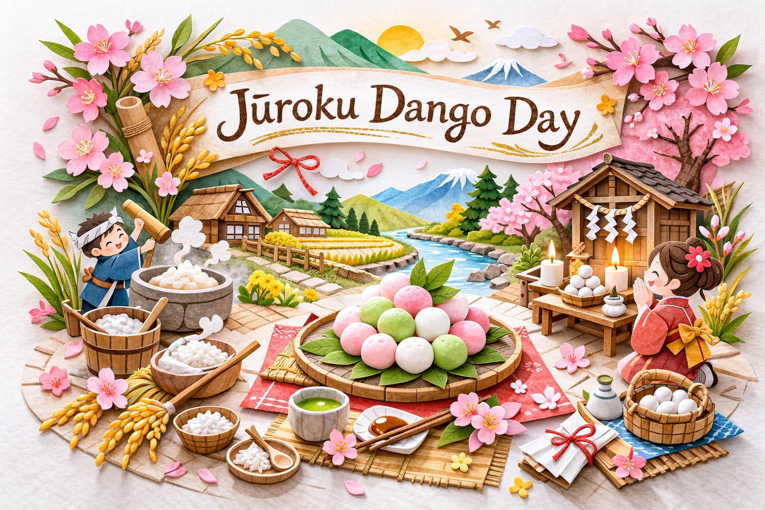 十六団子の日は3月16日に田の神を迎え、16個の団子を供えて豊作を祈る年中行事です。由来や意味、読み方、地域文化をわかりやすく紹介します。