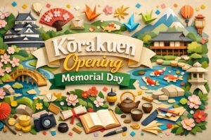 後楽園開園記念日（3月2日）の由来を解説します。1884年の一般公開、先憂後楽の意味、人物や豆知識、無料の魅力までわかります。