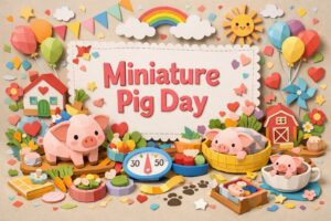 ミニぶたの日（3月2日）は「ミ（3）ニ（2）」の語呂合わせで日本ペットミニぶた普及協会が制定。特徴や成長サイズ30〜50kg、寿命10〜15年も解説します。