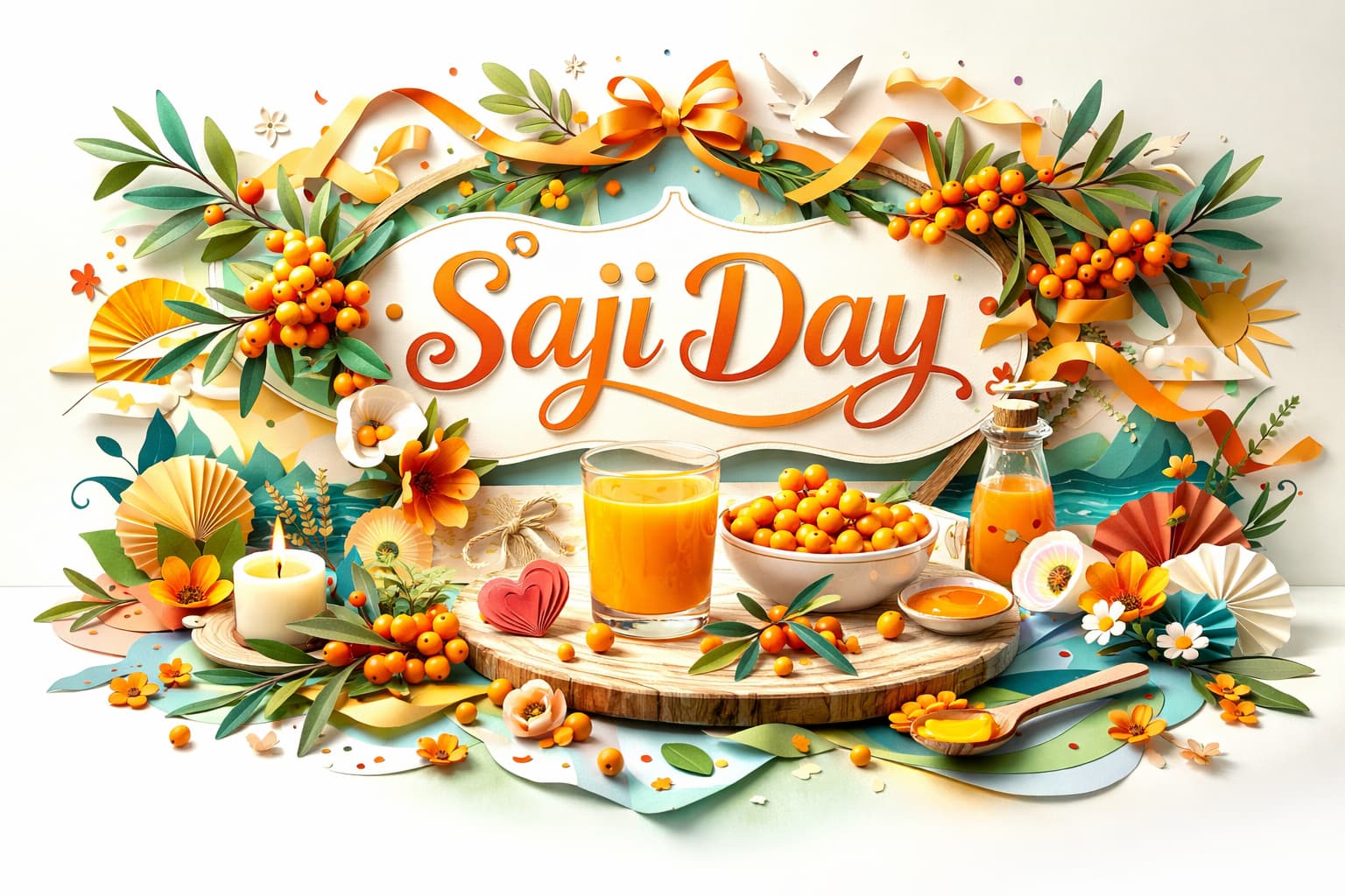 3月4日のサジーの日を解説。由来の語呂合わせ、沙棘(シーバックソーン)の特徴、栄養素、環境や経済への貢献、日本サジー協会を紹介。