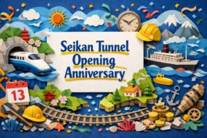 青函トンネル開業記念日（3月13日）を解説。1988年の開通理由、海峡線・青函連絡船との関係、全長53.85kmなど豆知識をまとめました。