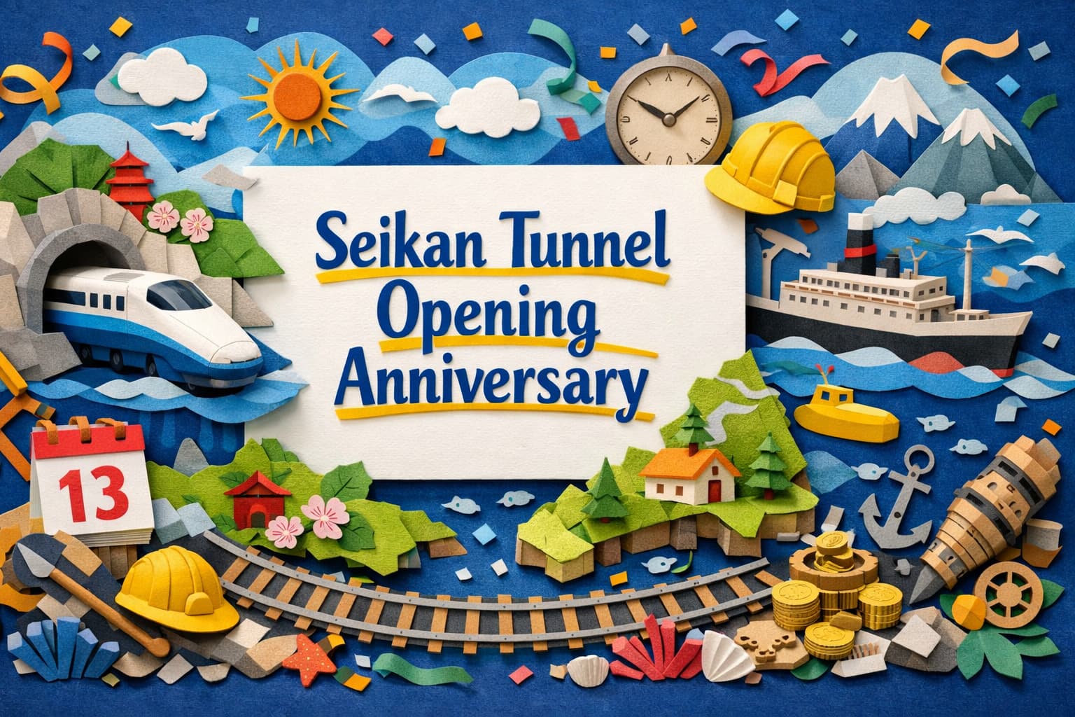 青函トンネル開業記念日（3月13日）を解説。1988年の開通理由、海峡線・青函連絡船との関係、全長53.85kmなど豆知識をまとめました。