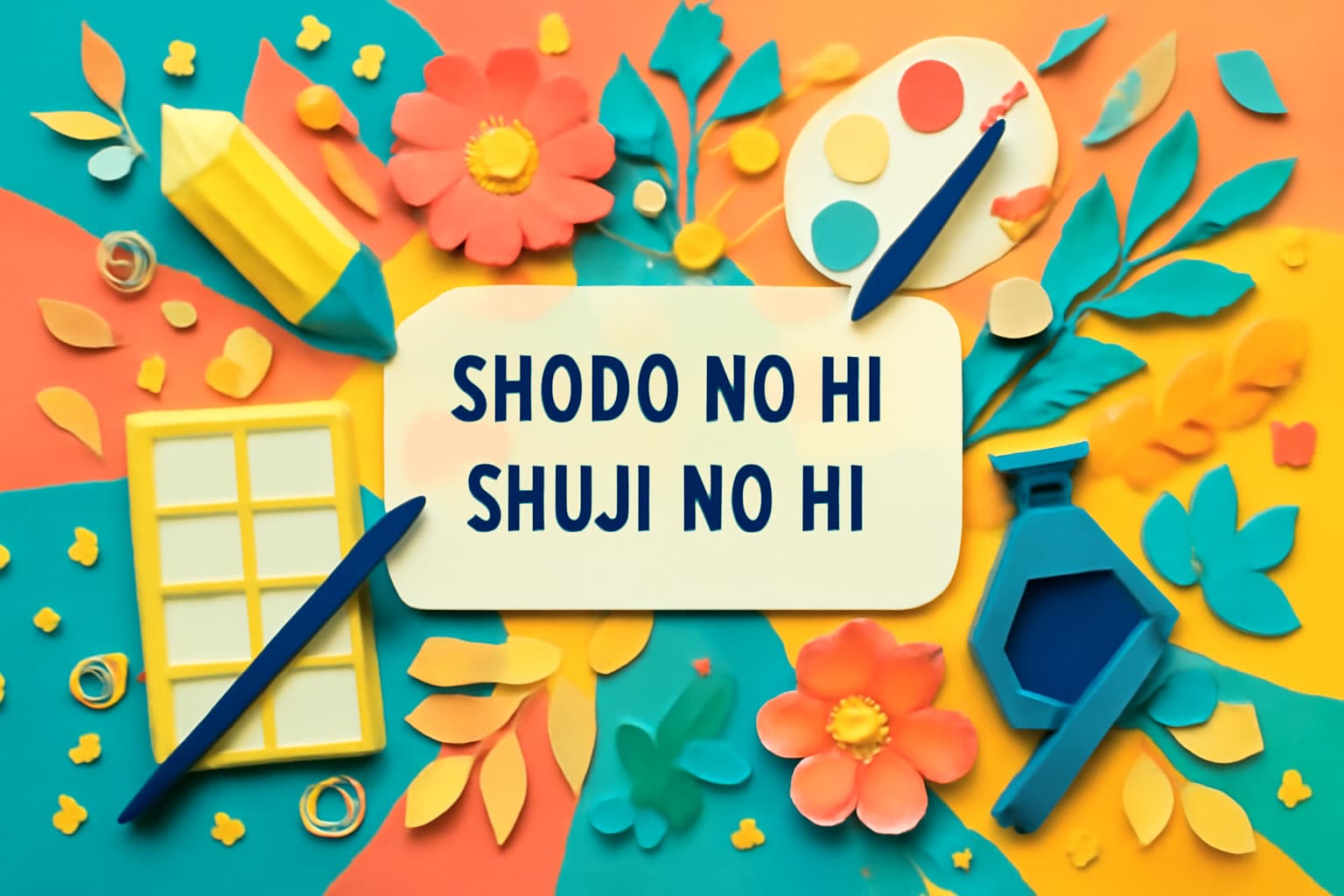 書道の日・習字の日の由来や書道文化について解説する記事のサムネイル。文字の美しさや書道の魅力を表現。
