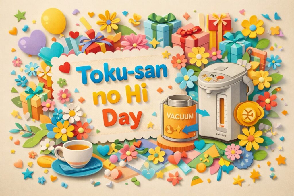 10月9日「とく子さんの日」に制定された記念日と、省エネ電気ポットの特徴を紹介した解説ブログ