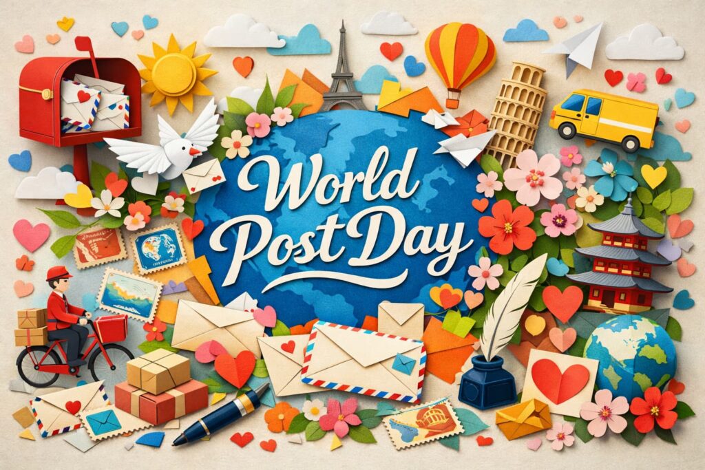 10月9日の世界郵便の日にちなみ、UPUの歴史や国際郵便、切手や手紙の魅力を丁寧に解説しています。