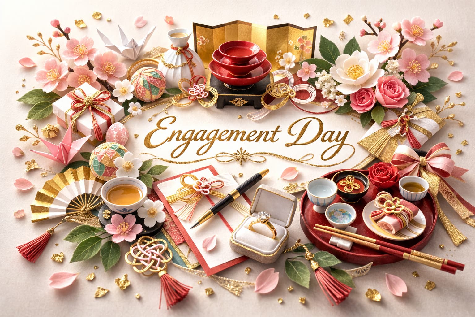 結納の日（3月3日）の由来を三々九度と陽の数から解説。結納の意味、現代の形、両家の安心を作るコツもわかります。