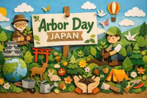 愛林日とはどんな日かを、4月3日になった理由、本多静六や大日本山林会の役割、全国植樹祭へ受け継がれた流れまでわかりやすく伝える内容