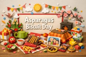1月11日のアスパラガスビスケットの日の由来や意味、ギンビスの想い、半世紀以上愛される理由を家族の記憶とともに解説する内容