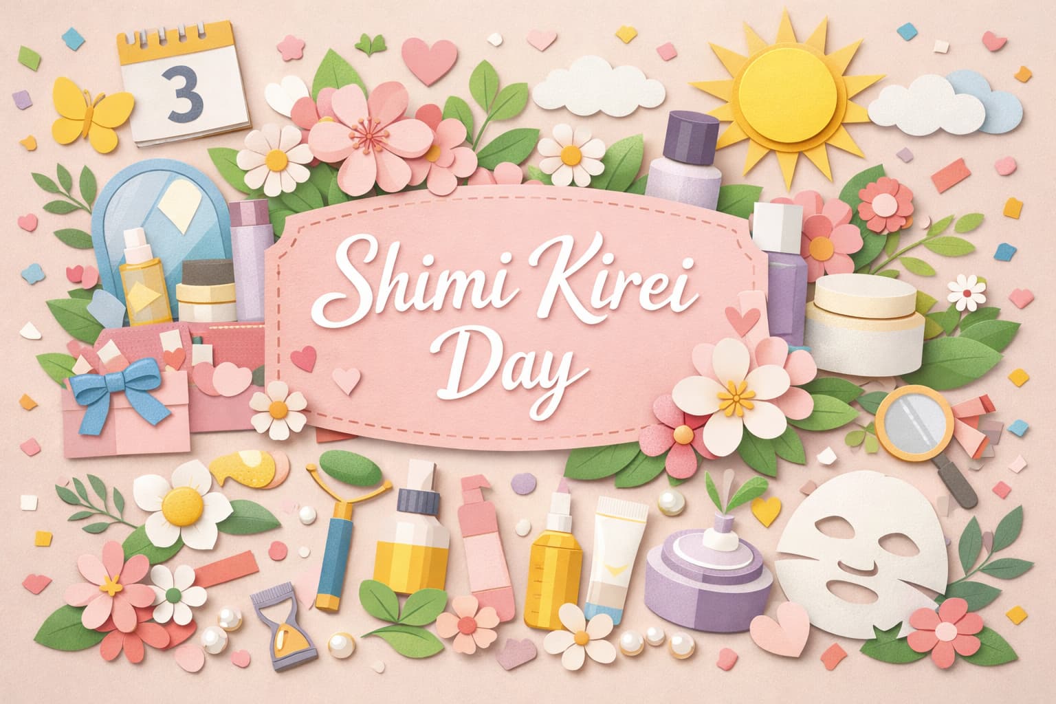 ドモホルンリンクル「しみキレイ」の日とはどんな記念日かを詳しく解説。4月3日になった理由、制定した再春館製薬所、認定年、意味をわかりやすく紹介します。