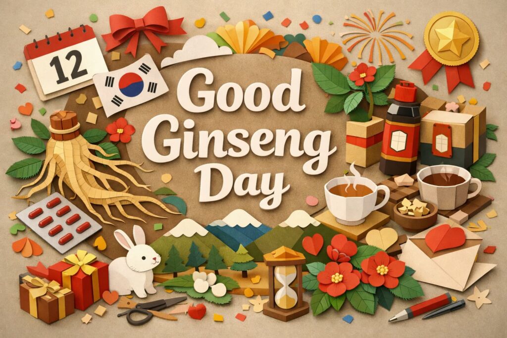 いいにんじんの日の由来や意味、高麗人参が健康素材として愛される理由、正官庄ブランドとの関係をわかりやすく解説した記念日ブログ