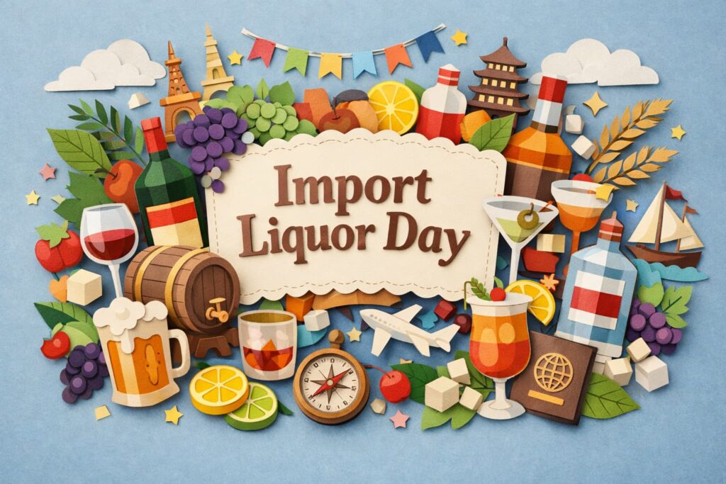 輸入洋酒の日（4月3日 記念日）の由来や制定団体、日本洋酒輸入協会の役割、洋酒の種類や魅力をわかりやすく伝える内容