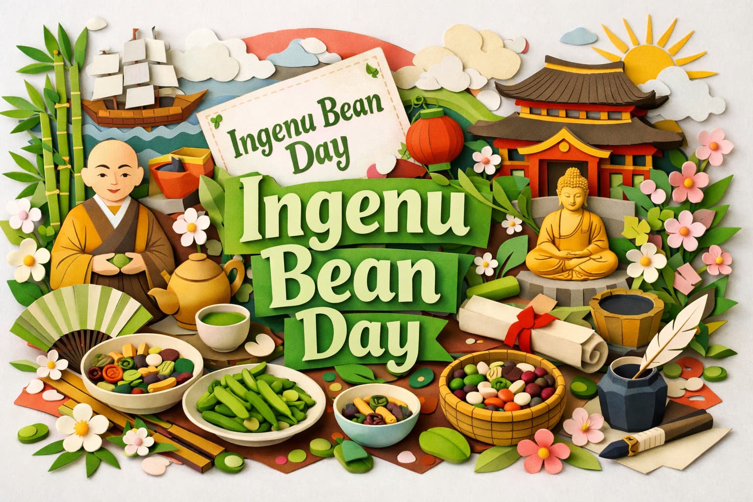 いんげん豆の日の由来をわかりやすく解説。4月3日がなぜ記念日なのか、隠元禅師との関係、萬福寺や普茶料理とのつながり、名前の由来まで丁寧に紹介します。