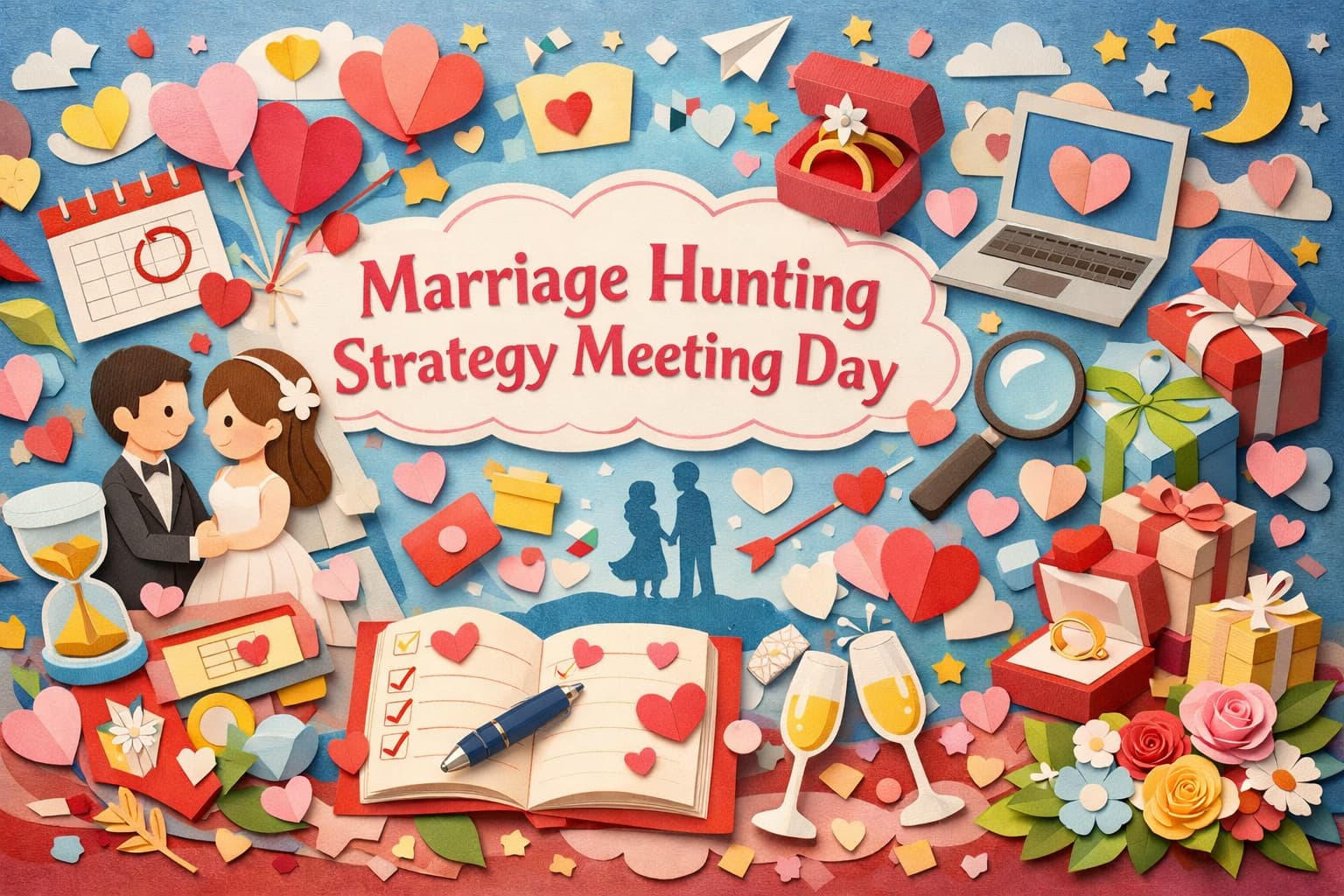 婚活作戦会議の日(1月14日)の由来や意味を解説し、バレンタイン前に婚活目標を立てる重要性と結婚を現実に近づける考え方を伝える内容