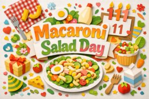 1月11日のマカロニサラダの日の由来や意味、日本独自に定着した背景、制定した企業や豆知識をわかりやすく解説した記念日ブログ