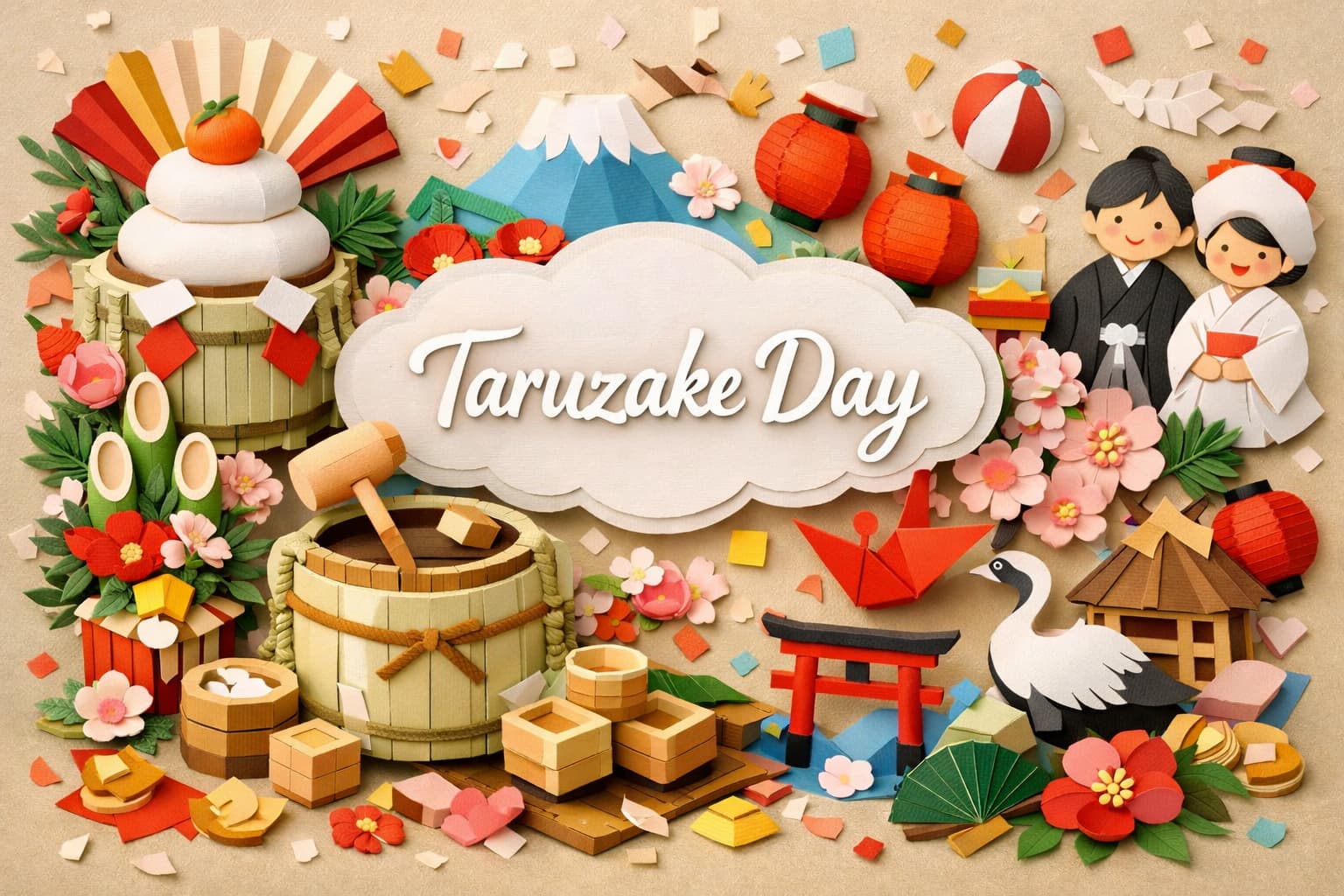 樽酒の日の由来や鏡開きとの関係、祝い酒に込められた健康と幸福への願い、日本文化としての意味をわかりやすく解説した記事内容を表現