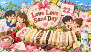 毎月22日はラブラブサンドの日。夫婦の語呂合わせによる由来や日糧製パンが制定した理由、北海道で1984年に誕生した商品の歴史を紹介。
