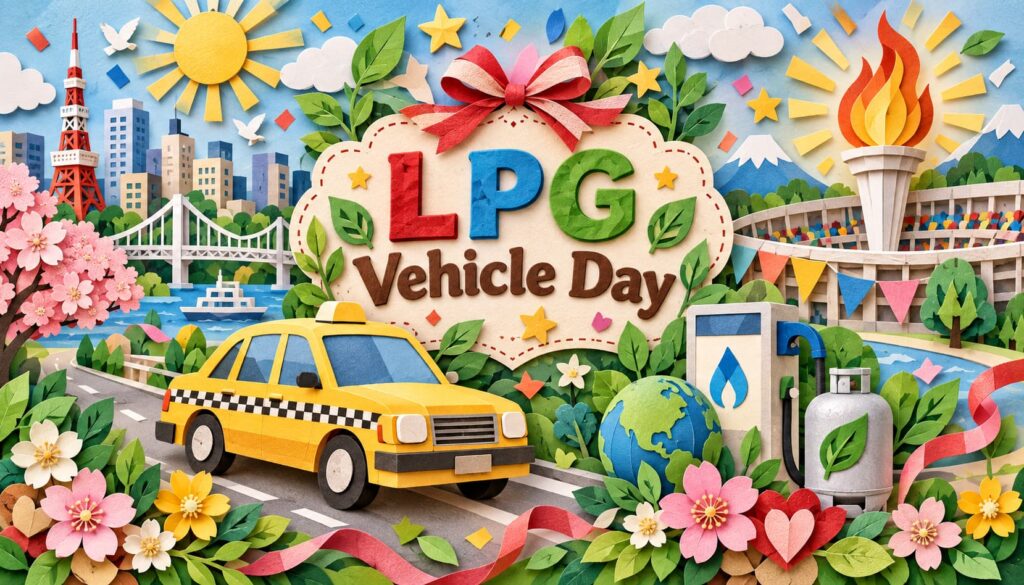 10月10日のLPG車の日は1964年東京オリンピックの聖火にLPガスが使われたことに由来。制定団体やLPG車の歴史も紹介。