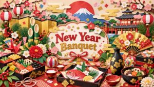 新年宴会は明治政府が定めた旧祝祭日。宮中で皇族や高官 外国使臣が新年を祝い 由来や太政官布告 廃止までの歴史をたどります。